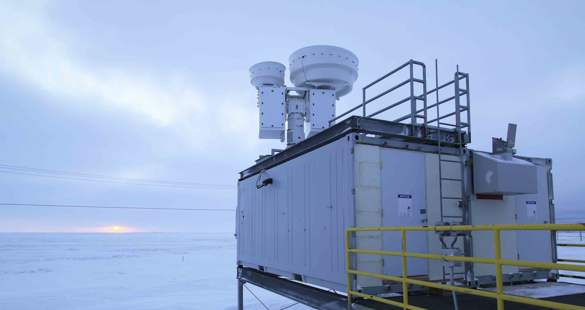 The Atmospheric Emitted Radiance Interferometer at the North Slope of Alaska site.